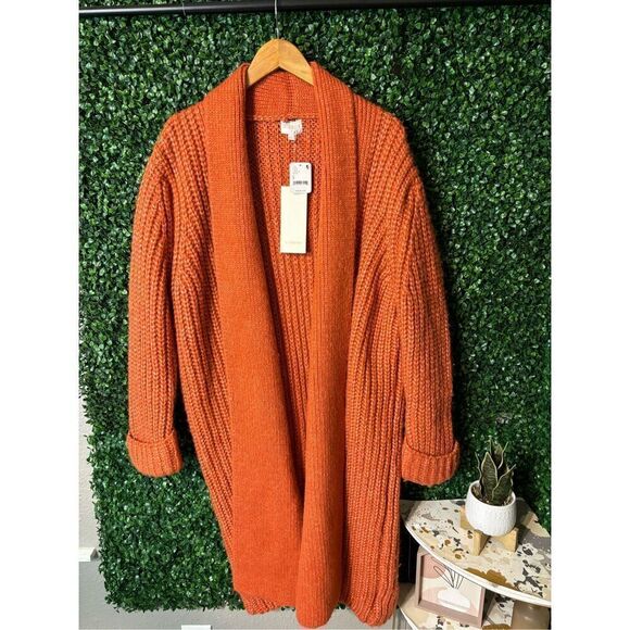 Free People Ciebon Karine Oversized Knit Cardigan Sz Small NWT - Picture 2 of 7